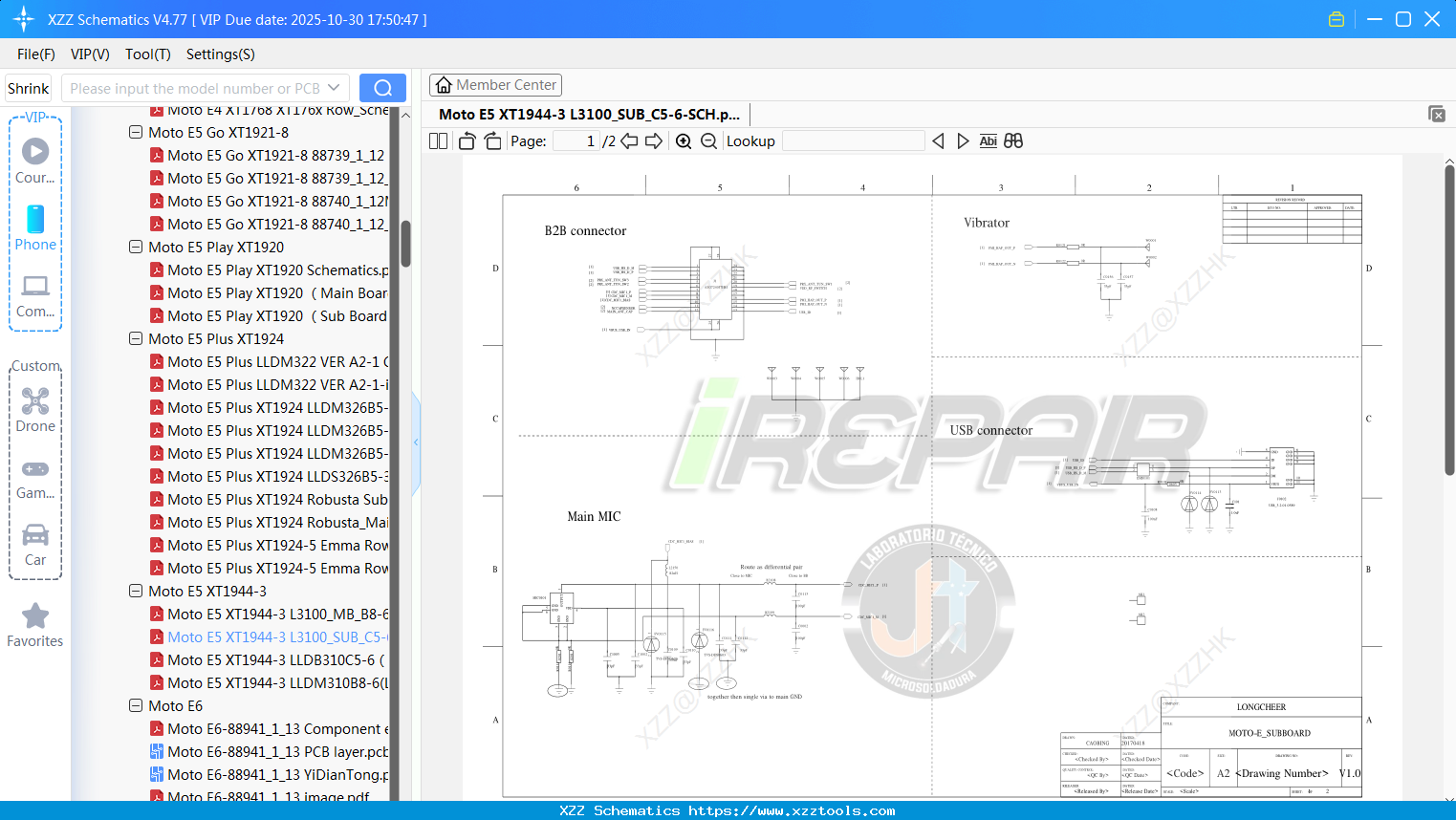 Motorola Moto E5 XT1944-3 L3100_SUB_C5-6-SCH